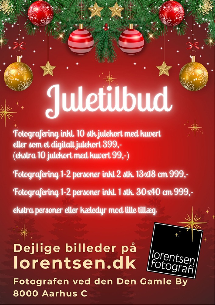 Jule reklame butik + skabelon - 1